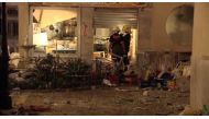 A view of the scene after a gas cylinder exploded in a cafe in Velez-Malaga, Spain October 1, 2016 in this still image taken from video. Wikono via Reuters 