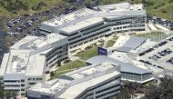 The Yahoo campus is shown in an aerial photo in Sunnyvale, California, U.S. April 6, 2016. REUTERS/Noah Berger/File Photo