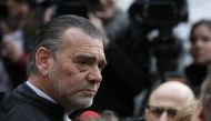 File photo of Frank Berton, lawyer of Salah Abdeslam as he speaks to journalists outside the courthouse in Paris. Reuters