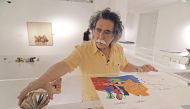 Acclaimed Iraqi artist Dia Al Azzawi prepares for his exhibition ‘I am the cry, who will give voice to me?”