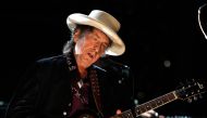 This file photo taken on June 11, 2009 shows US singer Bob Dylan performing during the 37th AFI Life Achievement Award: A Tribute to Michael Douglas at Sony Pictures in Culver City, California. (AFP / Getty / Kevin Winter)