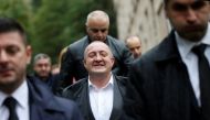 Georgia's President Georgy Margvelashvili leaves after voting during the second round of parliamentary election in Tbilisi, Georgia, October 30, 2016. REUTERS/David Mdzinarishvili