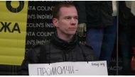 A Moscow court sentenced Ildar Dadin to three years in prison in December for holding a series of one-man protests in a case Amnesty International called “a cynical attack on freedom of expression.” His jail term was later reduced to two and a half years 