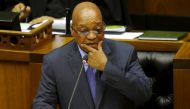 South African President Jacob Zuma answers questions at Parliament in Cape Town in this picture taken on March 17, 2016. (REUTERS / Mike Hutchings) 