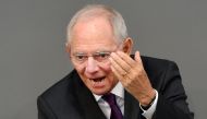 German finance minister Wolfgang Schaeuble delivers a speech in the Bundestag, the German lower house of parliament in Berlin on July 17, 2015. (AFP / John MacDougall) 