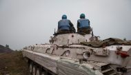 The UN peacekeepers were struck as they were exercising (AFP Photo/Phil Moore).