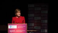 Scotland's First Minister Nicola Sturgeon delivers a lecture entitled 