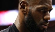 LeBron James #23 of the Cleveland Cavaliers looks on after defeating the Washington Wizards at Verizon Center on November 11, 2016 in Washington, DC. Patrick Smith/AFP
