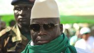 A file photo taken on November 22, 2011 shows Gambian President Yahya Jammeh greets supporters during a rally in Gambia. Credit: AFP.