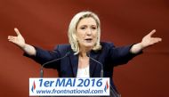 France's far right National Front political party leader Marine Le Pen delivers her speech as part of the National Front's annual May Day rally in Paris, France, May 1, 2016.REUTERS/Charles Platiau/File Photo