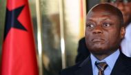 his file photo taken on June 11, 2014 shows Guinea-Bissau's newly-elected President Jose Mario Vaz listening to questions during a joint press conference with his Ivorian counterpart after their meeting at the Presidential palace in Abidjan. Guinea-Bissau