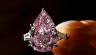 'The Pink' weighing 9.14 carats is expected to go for $16 to $18 million at an upcoming auction in Geneva on November 15, 2016. AFP