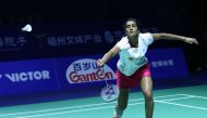 India's PV Sindhu plays a shot against China's Sun Yu in the final of the China Open Badminton tournament in Fuzhou, in China's Fujian province on November 20, 2016. (AFP)