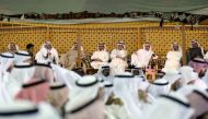 Kuwaitis attend an election campaign meeting for the upcoming parliamentary election, in Kuwait City, late on November 23, 2016. AFP / Yasser Al-Zayyat