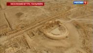 An aerial view of the Roman theater in Palmyra is seen in this image taken from the video released on March 25, 2016 by RURTR via Reuters