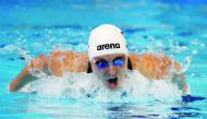 Katinka Hosszu of Hungary competes in the 200m Butterfly final on day two of the 13th FINA World Swimming Championships at the WFCU Centre in Windsor Ontario, Canada on Wednesday.