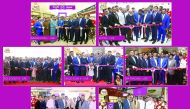 A view of the inaugurations of seven showrooms of Malabar Gold & Diamonds in UAE, Kuwait and Bahrain. 