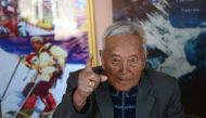 In this photograph taken on February 10, 2017, Nepalese mountaineer Min Bahadur Sherchan speaks during an interview with AFP in Kathmandu. AFP / Prakash Mathema 