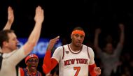 Carmelo Anthony #7 of the New York Knicks. Elsa/Getty Images/AFP