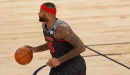 DeMarcus Cousins #15 of the Sacramento Kings dribbles the ball during the 2017 NBA All-Star Game at Smoothie King Center on February 19, 2017 in New Orleans, Louisiana. Jonathan Bachman/AFP