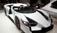 A 800 horsepower SCG 0003S racecar is seen during the 87th International Motor Show at Palexpo in Geneva, Switzerland, March 8, 2017. (REUTERS/Arnd Wiegmann)