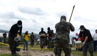 REPRESENTATIVE IMAGE: Anti-narcotics and Military Police officers prepare for the incineration of more than 200 kilos of cocaine seized in El Salvador (AFP) 