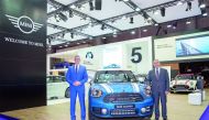 Officials with the all-new MINI Countryman at the show.