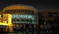 A general view shows a power outage dark at the Dubai Mall, the world's largest shopping centre in Dubai on April 24, 2017. AFP / Stringer