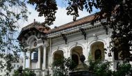 This picture taken on February 21, 2017 shows a part of one of the most beautiful French-colonial era villas which was reportedly offered for 35 million dollars in Ho Chi Minh City (former Saigon). AFP / HOANG DINH NAM 