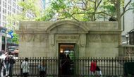 The luxury bathroom at Bryant Park is open to the public on May 9, 2017 in New York. AFP / Don Emmert