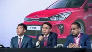 Kia Motors Corporation officials announcing the launch of the all-new Kia Rio.