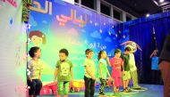 Children at a programme organised by Hyatt Plaza during Ramadan. 