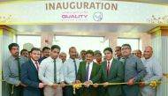 Shamsudheen Olakara, Chairman of Quality Group International, along with other officials and well wishers at the inauguration of the new facility.