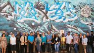 Participants of a startup accelerator class organised by Propeller pose for a picture in New Orleans, Louisiana, U.S. on September 9, 2017. Handout: W. Rush Jagoe