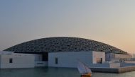 A general view shows part of the Louvre Abu Dhabi Museum designed by French architect Jean Nouvel on November 11, 2017 during its official opening to public on Saadiyat island in the Emirati capital. AFP / Giuseppe Cacace
 
