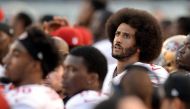 FILE PHOTO: Sep 1, 2016; San Diego, CA, USA; Colin Kaepernick (7) looks on before the national anthem against the San Diego Chargers at Qualcomm Stadium. Mandatory Credit: Jake Roth-USA TODAY Sports / Reuters Picture Supplied by Action Images