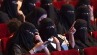 (FILES) This file photo taken on October 20, 2017 shows Saudi women attending the 