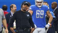 Head coach Jim Caldwell of the Detroit Lions watches his team against the Green Bay Packers during the first half at Little Caesars Arena on December 29, 2017 in Detroit, Michigan. Gregory Shamus/Getty Images/AFP