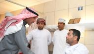 National Assembly Speaker Marzouq Al-Ghanim checks on wellbeing of wounded Omani fans