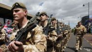 British Army soldiers of the 1st Battalion 