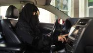 File photo of a woman behind the wheel in Saudi Arabia. Reuters 