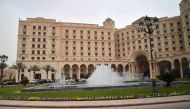 (FILES) This file photo taken on May 21, 2017 shows the Ritz-Carlton Hotel in the Saudi capital Riyadh. Saudi Ritz-Carlton to re-open after holding royals in govt purge: sources / AFP / GIUSEPPE CACACE