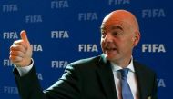 (FILE PHOTO) FIFA President Gianni Infantino. Reuters