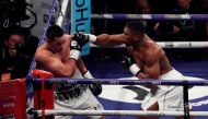 Anthony Joshua in action with Joseph Parker (Action Images via Reuters/Lee Smith)