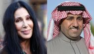 Cher(L), Prince Turki bin Abdullah(R)