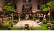 Musicians performing in the Courtyard of Isabella Stewart Gardner Museum.  Photo courtesy:  Michael Blanchard / gardnermuseum.org