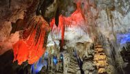 Inside view of Prometheus Cave, Tskaltubo