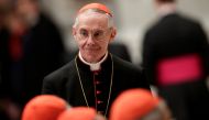 FILE PHOTO: French Cardinal Jean-Louis Tauran arrives to attend a prayer at Saint Peter's Basilica in the Vatican March 6, 2013. REUTERS/Max Rossi