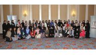 The experts and participants at the professional development workshop organised by ExxonMobil Qatar’s women’s network (EMRA’A)