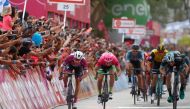 Giro d'Italia, Tour of Italy, on May 6, 2018, 229 kilometers between Beer-Sheva and Eilat. AFP / Luk Benies
